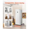 imageVEVOR Convertible FreezerRefrigerator 202 CuFt Frost Free Upright Freezer with Temp Control Panel Door Open too Long Alarm Adjustable Shelves and LED Standing Fridge for Kitchen Office Garage14 CuFt