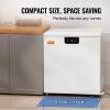 imageVEVOR Convertible FreezerRefrigerator 202 CuFt Frost Free Upright Freezer with Temp Control Panel Door Open too Long Alarm Adjustable Shelves and LED Standing Fridge for Kitchen Office Garage388 CuFt