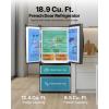 imageVEVOR Convertible FreezerRefrigerator 202 CuFt Frost Free Upright Freezer with Temp Control Panel Door Open too Long Alarm Adjustable Shelves and LED Standing Fridge for Kitchen Office Garage189 CuFt