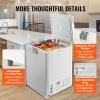 imageVEVOR Convertible FreezerRefrigerator 202 CuFt Frost Free Upright Freezer with Temp Control Panel Door Open too Long Alarm Adjustable Shelves and LED Standing Fridge for Kitchen Office Garage388 CuFt