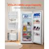 imageVEVOR Convertible FreezerRefrigerator 202 CuFt Frost Free Upright Freezer with Temp Control Panel Door Open too Long Alarm Adjustable Shelves and LED Standing Fridge for Kitchen Office Garage17 CuFt