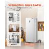 imageVEVOR Convertible FreezerRefrigerator 202 CuFt Frost Free Upright Freezer with Temp Control Panel Door Open too Long Alarm Adjustable Shelves and LED Standing Fridge for Kitchen Office Garage20 CuFt