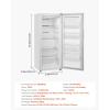 imageVEVOR Convertible FreezerRefrigerator 202 CuFt Frost Free Upright Freezer with Temp Control Panel Door Open too Long Alarm Adjustable Shelves and LED Standing Fridge for Kitchen Office Garage14 CuFt