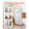 imageVEVOR Convertible FreezerRefrigerator 202 CuFt Frost Free Upright Freezer with Temp Control Panel Door Open too Long Alarm Adjustable Shelves and LED Standing Fridge for Kitchen Office Garage17 CuFt