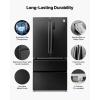 imageVEVOR Convertible FreezerRefrigerator 202 CuFt Frost Free Upright Freezer with Temp Control Panel Door Open too Long Alarm Adjustable Shelves and LED Standing Fridge for Kitchen Office Garage189 CuFt