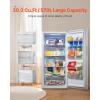 imageVEVOR Convertible FreezerRefrigerator 202 CuFt Frost Free Upright Freezer with Temp Control Panel Door Open too Long Alarm Adjustable Shelves and LED Standing Fridge for Kitchen Office Garage20 CuFt