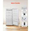 imageVEVOR Convertible FreezerRefrigerator 202 CuFt Frost Free Upright Freezer with Temp Control Panel Door Open too Long Alarm Adjustable Shelves and LED Standing Fridge for Kitchen Office Garage20 CuFt