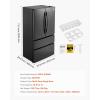 imageVEVOR Convertible FreezerRefrigerator 202 CuFt Frost Free Upright Freezer with Temp Control Panel Door Open too Long Alarm Adjustable Shelves and LED Standing Fridge for Kitchen Office Garage189 CuFt