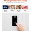 imageVEVOR Convertible FreezerRefrigerator 202 CuFt Frost Free Upright Freezer with Temp Control Panel Door Open too Long Alarm Adjustable Shelves and LED Standing Fridge for Kitchen Office Garage17 CuFt