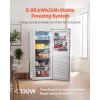 imageVEVOR Convertible FreezerRefrigerator 202 CuFt Frost Free Upright Freezer with Temp Control Panel Door Open too Long Alarm Adjustable Shelves and LED Standing Fridge for Kitchen Office Garage11 CuFt