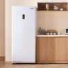 imageVEVOR Convertible FreezerRefrigerator 202 CuFt Frost Free Upright Freezer with Temp Control Panel Door Open too Long Alarm Adjustable Shelves and LED Standing Fridge for Kitchen Office Garage14 CuFt