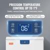 imageVEVOR Convertible FreezerRefrigerator 202 CuFt Frost Free Upright Freezer with Temp Control Panel Door Open too Long Alarm Adjustable Shelves and LED Standing Fridge for Kitchen Office Garage388 CuFt