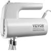 imageVEVOR Cordless Electric Hand Mixer100W Continuously Variable Electric Handheld Mixer with Turbo Boost Beaters Dough Hooks Storage Bag Baking Supplies for Whipping Mixing Egg Cookie Cake Cream5SpeedLCD