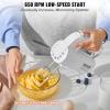 imageVEVOR Cordless Electric Hand Mixer100W Continuously Variable Electric Handheld Mixer with Turbo Boost Beaters Dough Hooks Storage Bag Baking Supplies for Whipping Mixing Egg Cookie Cake Cream5SpeedLCD