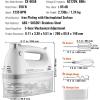 imageVEVOR Cordless Electric Hand Mixer100W Continuously Variable Electric Handheld Mixer with Turbo Boost Beaters Dough Hooks Storage Bag Baking Supplies for Whipping Mixing Egg Cookie Cake Cream5Speed