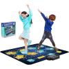 imageVEVOR Dance Mat 8Button Dance Mixer Rhythm Step Play Mat Electronic Dance Pad with SingleTwo Player Modes Adjustable Volume Builtin Music 8 Challenge Levels Toys Gifts for 3 Year Old GirlsDouble