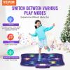 imageVEVOR Dance Mat 8Button Dance Mixer Rhythm Step Play Mat Electronic Dance Pad with SingleTwo Player Modes Adjustable Volume Builtin Music 8 Challenge Levels Toys Gifts for 3 Year Old GirlsBluetooth