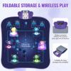 imageVEVOR Dance Mat 8Button Dance Mixer Rhythm Step Play Mat Electronic Dance Pad with SingleTwo Player Modes Adjustable Volume Builtin Music 8 Challenge Levels Toys Gifts for 3 Year Old GirlsBluetooth