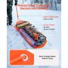 imageVEVOR Deer Drag Sled 728 x 228 in 550lbs Heavy Duty Yard Utility Sled TearResistant PE Drag Glider Mat with Ropes ampamp Handle Thickened Game Hauler for Firewood Ice Fishing Hauling Hunting
