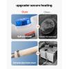 imageVEVOR Diesel Heater 8KW DC 12V24V All in One Portable Diesel Air Heater with Remote Control and LCD Display Fast Heating Low Noise 13 Gal Fuel Tank for Vehicles RVs Vans Tractors and TrucksRectangular Separate Tank