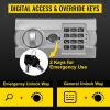 imageVEVOR Digital Depository Safe 17 Cubic Feet Made of Carbon Steel Electronic Code Lock Depository Safe with Deposit Slot with Two Emergency Keys Depository Box for Home Hotel Restaurant and Office