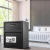 imageVEVOR Digital Depository Safe 17 Cubic Feet Made of Carbon Steel Electronic Code Lock Depository Safe with Deposit Slot with Two Emergency Keys Depository Box for Home Hotel Restaurant and Office