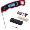 imageVEVOR Digital Grill Thermometer 1F HighPrecision Thermometer for Grill and Cooking 58572F Measuring Range IP65 Waterproof 3s Measure 180 Foldable Probe with Backlight ampamp Back Magnetic