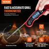 imageVEVOR Digital Grill Thermometer 1F HighPrecision Thermometer for Grill and Cooking 58572F Measuring Range IP65 Waterproof 3s Measure 180 Foldable Probe with Backlight ampamp Back Magnetic