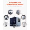 imageVEVOR Digital Smart Instant Hot Water Recirculating Pump Kit with Builtin Thermostat Timer Digital Screen Under Sink Recirculation Circulation Circulator Pump System for House Water Heaters