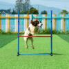 imageVEVOR Dog Agility Training Equipment Dog Agility Course Backyard Set with Adjustable High Hurdles6 Weave PolesTunnelJump RingPause BoxWhistleFoldable BowlStorage Bag Puppy Obstacle Course Kit7 Pcs Set