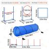 imageVEVOR Dog Agility Training Equipment Dog Agility Course Backyard Set with Adjustable High Hurdles6 Weave PolesTunnelJump RingPause BoxWhistleFoldable BowlStorage Bag Puppy Obstacle Course Kit7 Pcs Set
