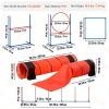 imageVEVOR Dog Agility Training Equipment Dog Agility Course Backyard Set with Adjustable High Hurdles6 Weave PolesTunnelJump RingPause BoxWhistleFoldable BowlStorage Bag Puppy Obstacle Course Kit13 Pcs Set  Upgraded