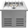 imageVEVOR Double Grilling Side Burners 2 x 17000BTU Liquid Propane Side Burner for Outdoor Kitchen Convertible to Natural Gas 304 Stainless Steel Builtin Double Burners with LED for BBQ Grill Island15 000BTU