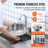 imageVEVOR Dough Divider18PCS Manual Dough Divider Cutter211oz  988oz Dough Press Dough Cutting with 304 Stainless Steel Tray and BladePastry Divider for BakeryRestaurantCommercial Food Preparation10PCSManual
