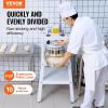 imageVEVOR Dough Divider18PCS Manual Dough Divider Cutter211oz  988oz Dough Press Dough Cutting with 304 Stainless Steel Tray and BladePastry Divider for BakeryRestaurantCommercial Food Preparation10PCSManual