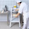 imageVEVOR Dough Divider18PCS Manual Dough Divider Cutter211oz  988oz Dough Press Dough Cutting with 304 Stainless Steel Tray and BladePastry Divider for BakeryRestaurantCommercial Food Preparation40PCSManual