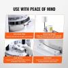 imageVEVOR Dough Divider18PCS Manual Dough Divider Cutter211oz  988oz Dough Press Dough Cutting with 304 Stainless Steel Tray and BladePastry Divider for BakeryRestaurantCommercial Food Preparation10PCSManual