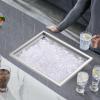 imageVEVOR Drop in Ice Chest 24quotL x 18quotW x 13quotH Stainless Steel Ice Cooler Commercial Ice Bin with Sliding Cover 409 qt Outdoor Kitchen Ice Bar Drainpipe and Drain Plug Included for Cold Wine BeerSilver
