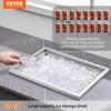 imageVEVOR Drop in Ice Chest 24quotL x 18quotW x 13quotH Stainless Steel Ice Cooler Commercial Ice Bin with Sliding Cover 409 qt Outdoor Kitchen Ice Bar Drainpipe and Drain Plug Included for Cold Wine BeerSilver