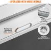 imageVEVOR Drop in Ice Chest 24quotL x 18quotW x 13quotH Stainless Steel Ice Cooler Commercial Ice Bin with Sliding Cover 409 qt Outdoor Kitchen Ice Bar Drainpipe and Drain Plug Included for Cold Wine BeerSilver