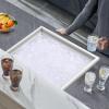 imageVEVOR Drop in Ice Chest 24quotL x 18quotW x 13quotH Stainless Steel Ice Cooler Commercial Ice Bin with Sliding Cover 409 qt Outdoor Kitchen Ice Bar Drainpipe and Drain Plug Included for Cold Wine BeerSilver