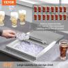 imageVEVOR Drop in Ice Chest 24quotL x 18quotW x 13quotH Stainless Steel Ice Cooler Commercial Ice Bin with Sliding Cover 409 qt Outdoor Kitchen Ice Bar Drainpipe and Drain Plug Included for Cold Wine BeerSilver