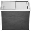 imageVEVOR Drop in Ice Chest 24quotL x 18quotW x 13quotH Stainless Steel Ice Cooler Commercial Ice Bin with Sliding Cover 409 qt Outdoor Kitchen Ice Bar Drainpipe and Drain Plug Included for Cold Wine BeerSilver