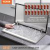 imageVEVOR Drop in Ice Chest 24quotL x 18quotW x 13quotH Stainless Steel Ice Cooler Commercial Ice Bin with Sliding Cover 409 qt Outdoor Kitchen Ice Bar Drainpipe and Drain Plug Included for Cold Wine BeerSilver