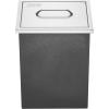 imageVEVOR Drop in Ice Chest 24quotL x 18quotW x 13quotH Stainless Steel Ice Cooler Commercial Ice Bin with Sliding Cover 409 qt Outdoor Kitchen Ice Bar Drainpipe and Drain Plug Included for Cold Wine BeerSilver