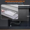 imageVEVOR Drop in Ice Chest 24quotL x 18quotW x 13quotH Stainless Steel Ice Cooler Commercial Ice Bin with Sliding Cover 409 qt Outdoor Kitchen Ice Bar Drainpipe and Drain Plug Included for Cold Wine BeerSilver