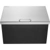 imageVEVOR Drop in Ice Chest 24quotL x 18quotW x 13quotH Stainless Steel Ice Cooler Commercial Ice Bin with Sliding Cover 409 qt Outdoor Kitchen Ice Bar Drainpipe and Drain Plug Included for Cold Wine BeerSilver