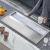 imageVEVOR Drop in Ice Chest 24quotL x 18quotW x 13quotH Stainless Steel Ice Cooler Commercial Ice Bin with Sliding Cover 409 qt Outdoor Kitchen Ice Bar Drainpipe and Drain Plug Included for Cold Wine BeerSilver