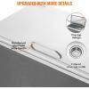 imageVEVOR Drop in Ice Chest 24quotL x 18quotW x 13quotH Stainless Steel Ice Cooler Commercial Ice Bin with Sliding Cover 409 qt Outdoor Kitchen Ice Bar Drainpipe and Drain Plug Included for Cold Wine BeerSilver