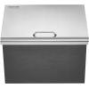 imageVEVOR Drop in Ice Chest 24quotL x 18quotW x 13quotH Stainless Steel Ice Cooler Commercial Ice Bin with Sliding Cover 409 qt Outdoor Kitchen Ice Bar Drainpipe and Drain Plug Included for Cold Wine BeerSilverblack